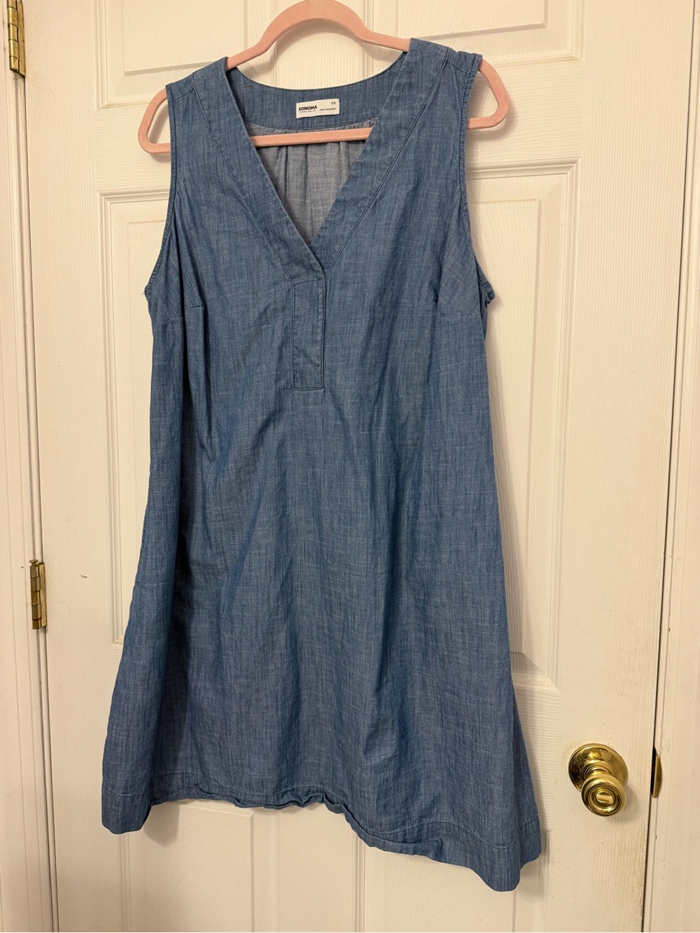 Sonoma Goods for Life Blue Sleeveless Mini Dress